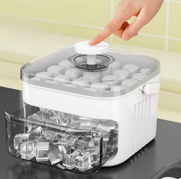 50-Cube Ice Maker with Easy Press Cap | Vibeclean