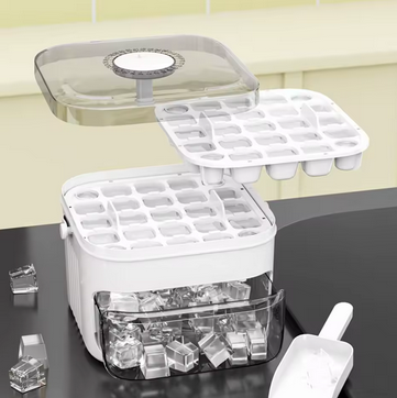 50-Cube Ice Maker with Easy Press Cap | Vibeclean