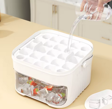 50-Cube Ice Maker with Easy Press Cap | Vibeclean